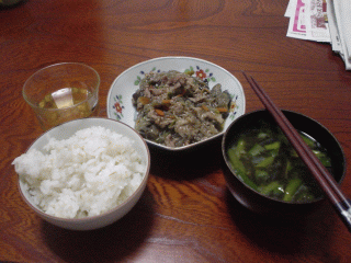 20090820夕食 20090820夕食